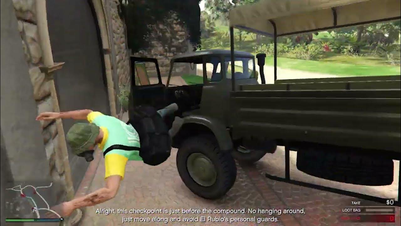 "The Cayo Perico Heist Finale Solo (Guard Uniform and Supply Truck