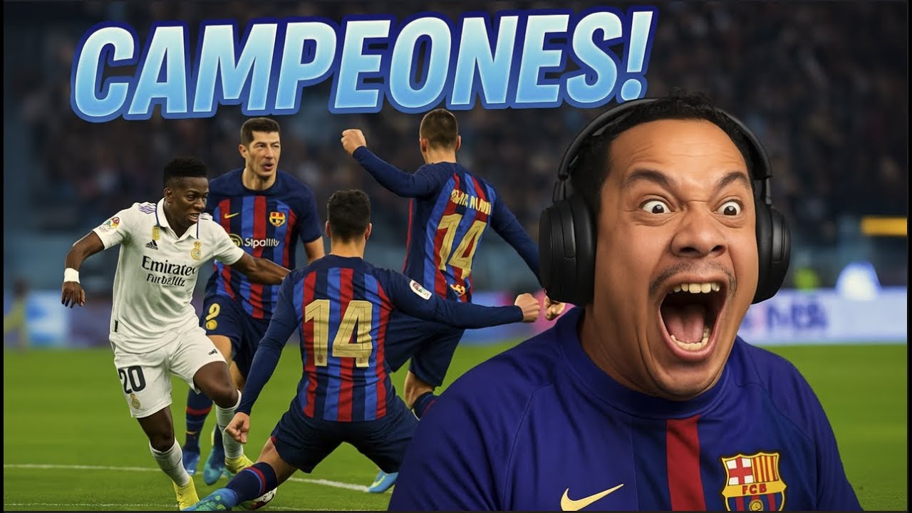 CAMPEONES DE LA SUPERCOPA!!! FC BARCELONA VS REAL MADRID - *REACCION ...