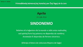 Primeditindaj Admonoj kaj Konsiloj por Ĉiuj Tagoj de la Jaro – 4.2 – Aprilo (11-a ĝis 20-a)