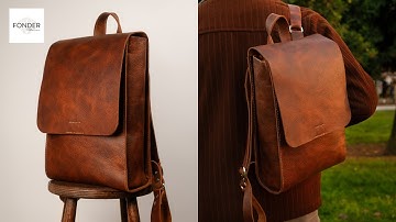Leather Backpack Tutorial: Simple & Easy / Leather Craft Pattern
