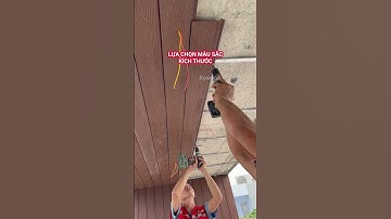 Thi công trần che nắng bằng tấm gỗ nhựa ngoài trời