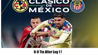 America vs Chivas Postgame Reactions: All Tied Entering Leg 2!!!