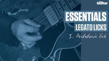 Essentials Lesson: Legato Licks -- Example 3 -- Pentatonic Lick  (TG218)