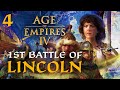 THE 1ST BATTLE OF LINCOLN! Age of Empires IV - Norman Campaign Gameplay #4