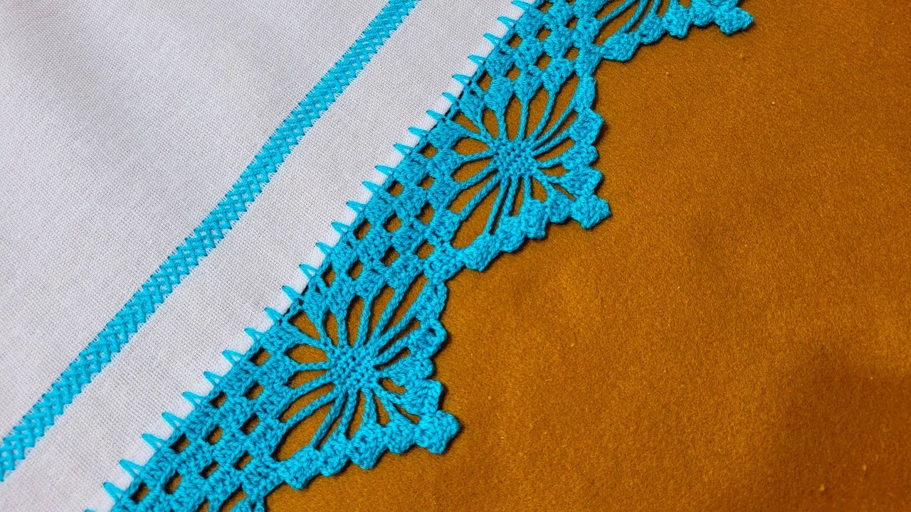 How to Make a Crochet Edge for a Dishcloth - Spider Pattern - 503