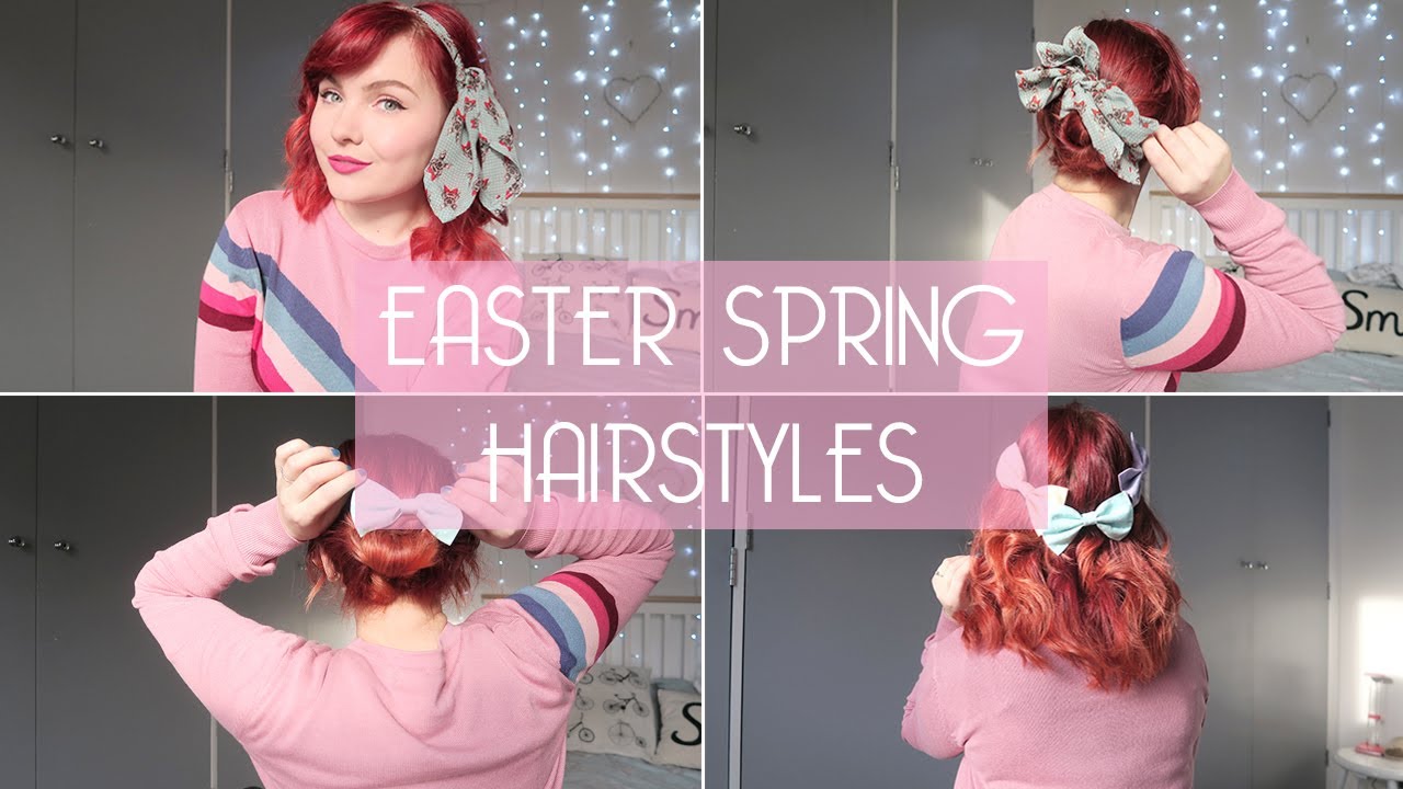 4 EASY SPRING HAIRSTYLES FOR SHORT HAIR | HAIR TUTORIAL BY BEAUXOXO
