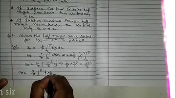 Fourier Series, Half Range   2nd year 3rd sem. by Dr. rajesh sir