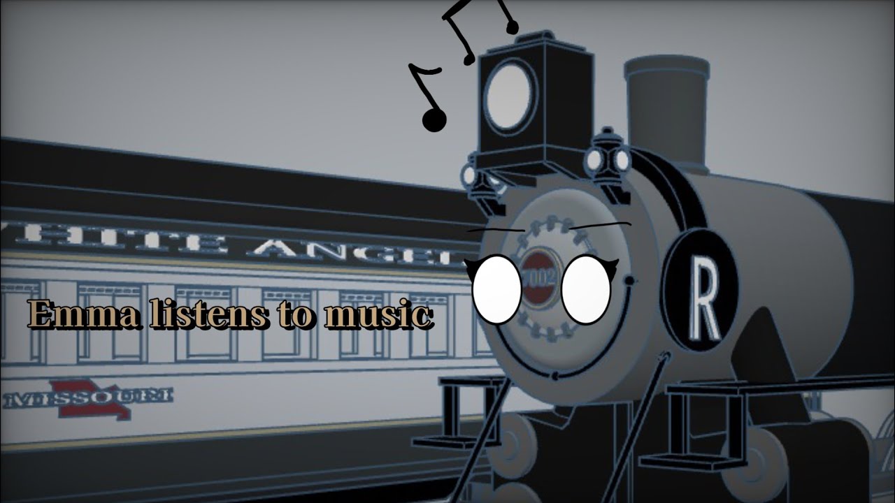 Emma listens to music 