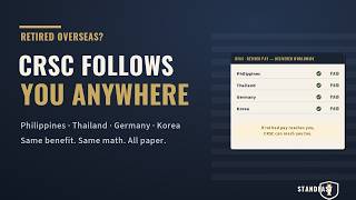 Retired Overseas CRSC Follows You Anywhere (2026 Guide)