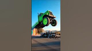 ambulance vs truk dump, truk oleng, lorry videos, beamng drive, truck dance, monster trucks 🤩115