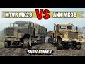 Snowrunner In Game VS Mod | ANK MK38 VS MTVR MK23 - U. S. Military Trucks duel