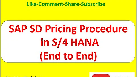 SAP S/4 HANA SD Pricing Procedure (End to End)
