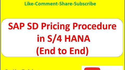 SAP S/4 HANA SD Pricing Procedure (End to End)