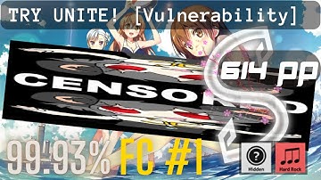 TRY UNITE! [Vulnerability] +HD,HR 99.93% FC #1 614pp