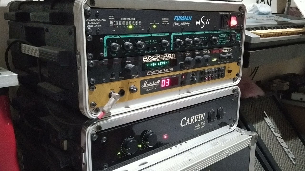 Sjarif Wiradinata - testing Marshall JMP-1 + Rocktron Replifex + Carvin Tube 100 (part #2).