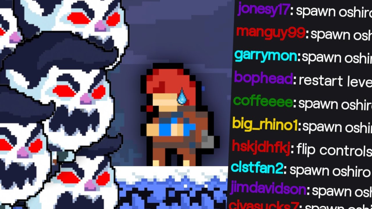 Селеста проходит скоростной забег, но Twitch Chat пытается меня остановить