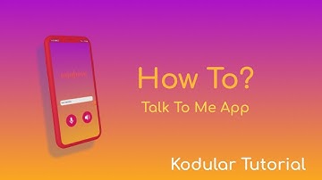 Tutorial On How To Made A Text To Speech Application - Kodular