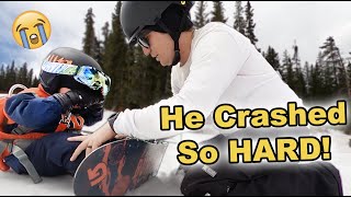 Toddler Takes His First Snowboard SLAM  (Season 5, Day 113)