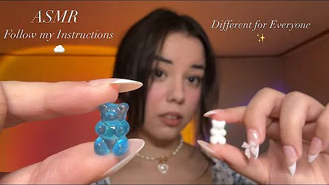 ASMR | Follow my Instructions but they’re Different for Everyone ☁️🫶🏼