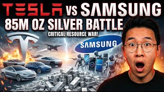 TESLA vs SAMSUNG: 85M OZ SILVER BATTLE (Why $120 Is Next)