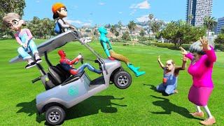 Scary Teacher 3D - Chaos on The Golf Course - Spiderman vs Miss'T - Fun Animation screenshot 5