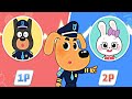 Who is the best officer doberman or little bunny  help bunny to win the game  babybus games