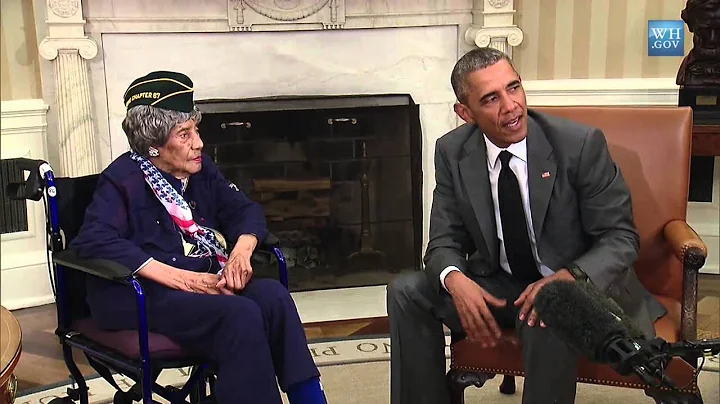 Obama Meets America's Oldest Veteran -110 Year Old...