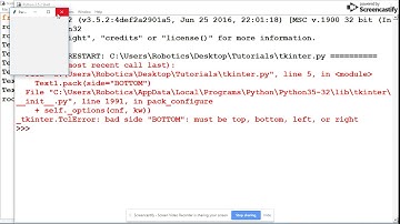 Exploring Graphics in Python #4 ADVANCED Using Pack to give a widget location