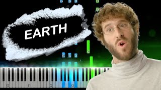 Lil Dicky - Earth Piano Tutorial
