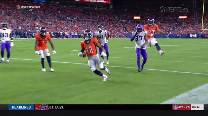 Broncos ELECTRIC Montrell Washington with the reve...