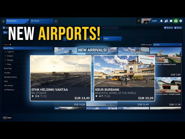 🔥 NEW MSFS 2024 Airports This Week – EFHK Helsinki, KBUR Burbank & More! Marketplace Update (PC)