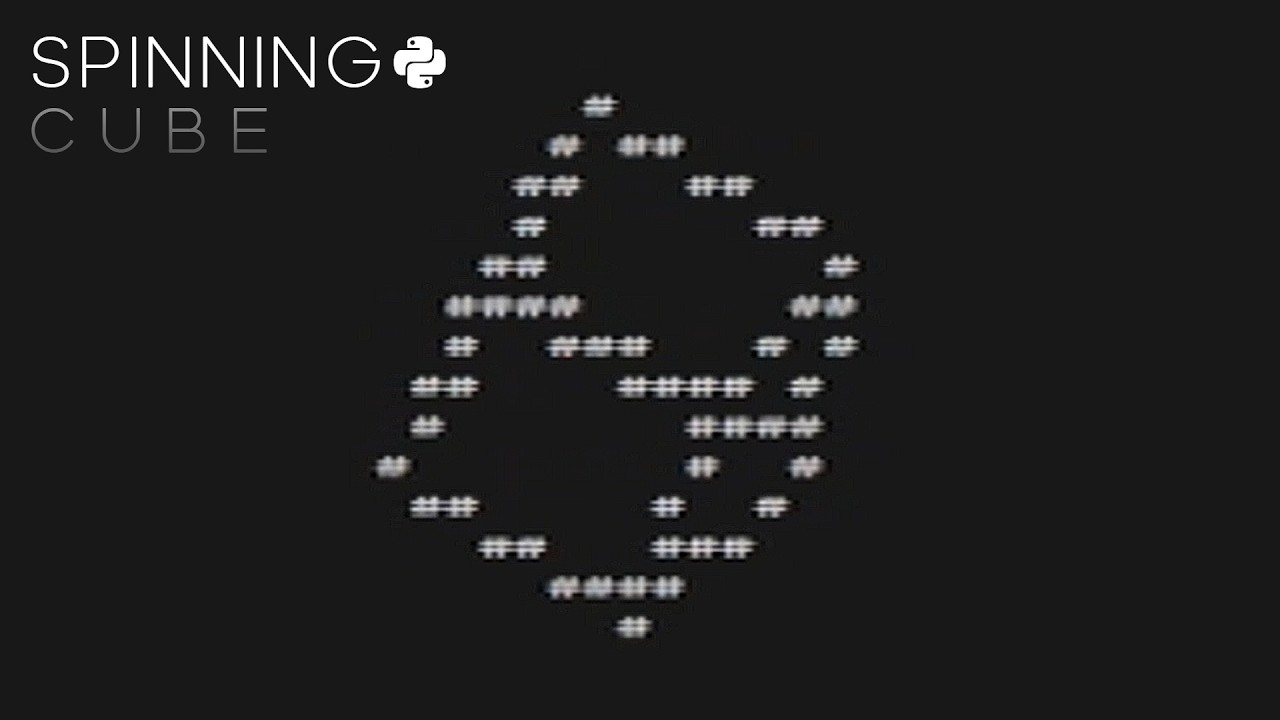 Coding a Spinning Cube from Scratch! (Python) - YouTube