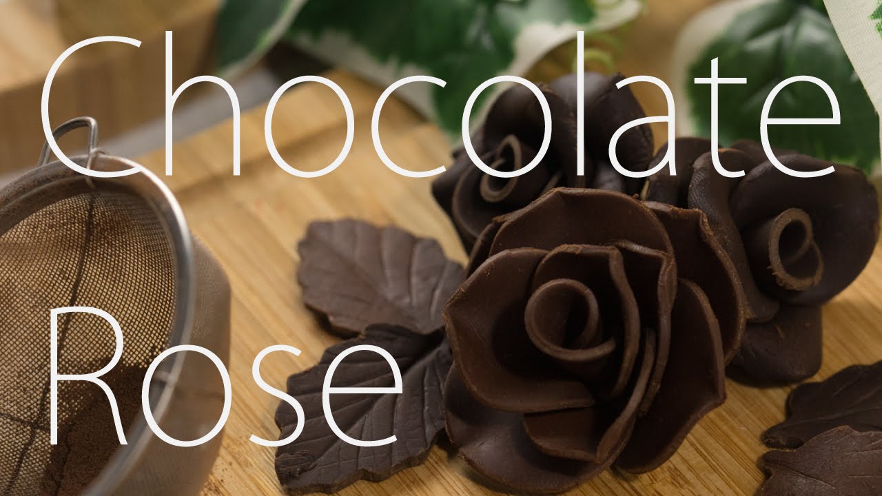 05 チョコの薔薇 リボンの作り方 Chocolate Rose Youtube