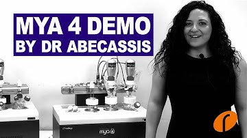 Mya 4 Automated Chemistry Station demonstration - 4 positions, heating, active cooling and stirring