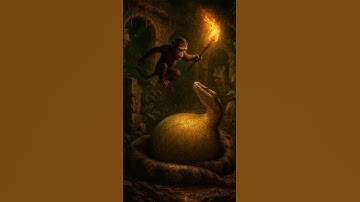 Jungle Hero: Monkey vs. Giant Snake in a Thrilling Rescue! #monkey