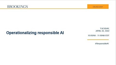 Operationalizing responsible AI