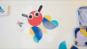 Tangram Puzzle for Kids | Making a Butterfly Shape