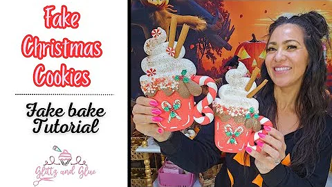 Fake Christmas Cookies, Foam Clay DIY, Christmas DIY