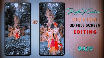 3D Trending Radha Krishna Status Video Editing || 3d Trending Behind Objects Status Video Editing