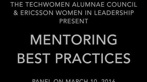 Mentoring Best Practices Panel Discussion
