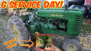 Gee, let’s service the G! JOHN DEERE G oil change and hydraulic work