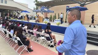 Kalani Ho graduating 8th grade with Presidential honor roll on May 18th, 2022 @Pioneer Middle School