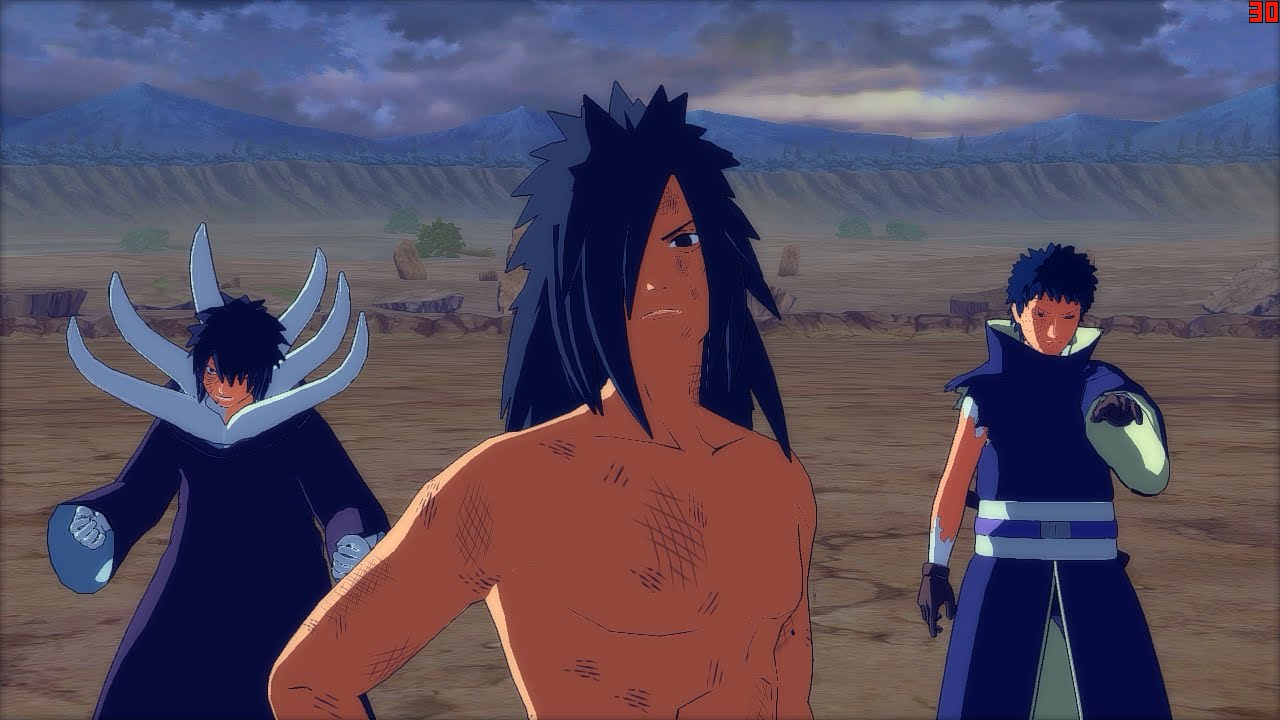 Naruto Ultimate Ninja Storm 4 PC - Shirtless Madara Character Swap Gameplay...