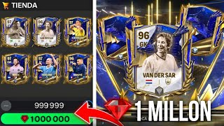 GASTAMOS 1 MILLON DE GEMAS EN SOBRES TOTY ILIMITADOS 😱🔥 FC MOBILE