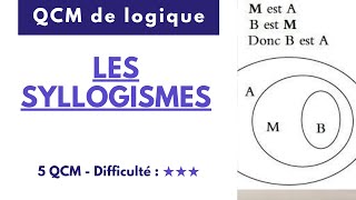 QCM de logique: les syllogismes
