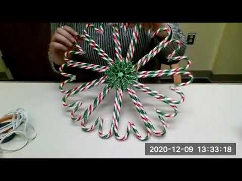 Sweet Treat! Make a Candy Cane Wreath!