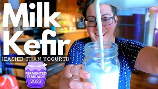 Get Healthier with Homemade Kefir : Drinkable Yogurt That's SO EASY to Make! @FermentedHomestead