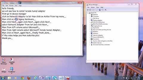 cara install microsoft teredo tunnel adapter on windows7