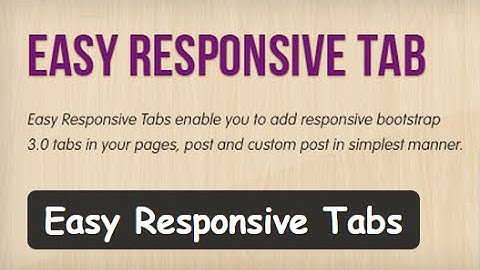 How to use Easy Responsive Tabs in WordPress