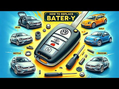 How to replace battery on a VW Key FOB transponder Volkswagen Jetta Golf Beetle Passat